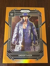 2023 Panini Prizm WWE Orange Prizm #172 Undertaker HOF 38/99.