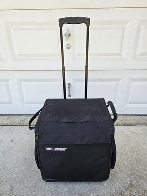 Crop In Style P3 Rolling Tote 9-Tray Expandable Craft Organizer Case - 18x17x15