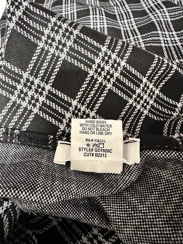 Vintage 90s Y2K Better Be Women’s Small Black/White Plaid Mini Dress School Girl - Picture 7 of 14