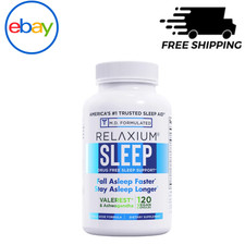 Relaxium Sleep Drug-Free Sleep Support 120 Vegan Capsules Natural Rest Aid
