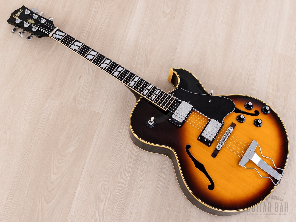 1974 Greco S-55 Vintage Hollowbody Guitar ES-175-Spec w/ Case