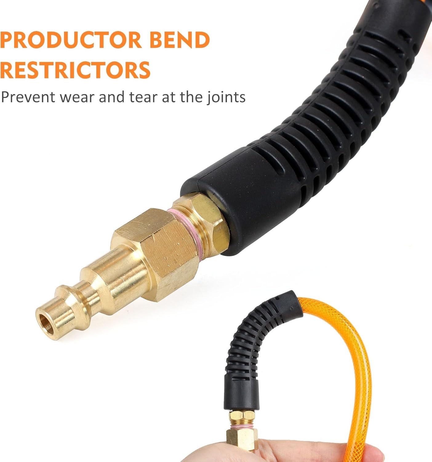 Air Compressor Hose 1/4 Inch x 100 Feet Flexeel Reinforced Polyurethane