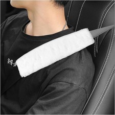 Povtii 2pcs Car Seat Belt Cover Pad Soft Auto Seatbelt Protector For A More Com
