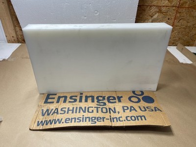 Ensinger Delrin 3-1/8'' Thick x 13'' x 24'' Acetal Polyoxymethylene Plastic Chunk