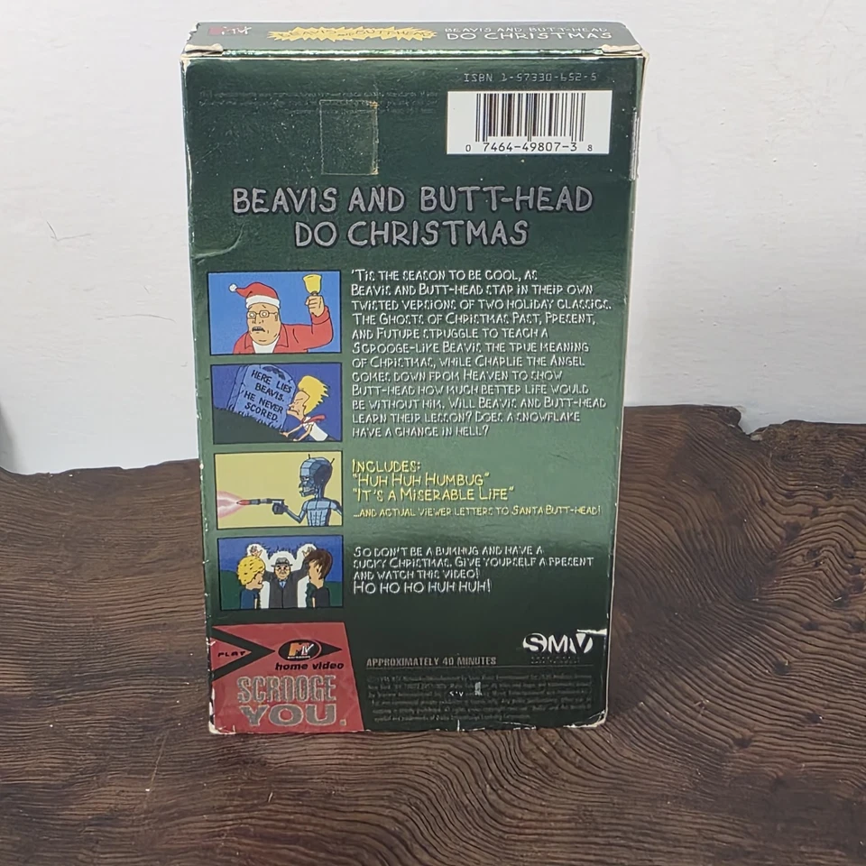 Beavis and Butt-Head Do Christmas VHS 1996 MTV Home Video Tested Working - Image 4 of 4