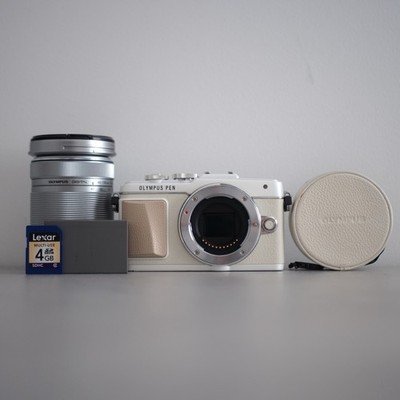 Olympus PEN Lite E-PL7 Beige + M.Zuiko Digital 40-150mm f/4-5.6 R