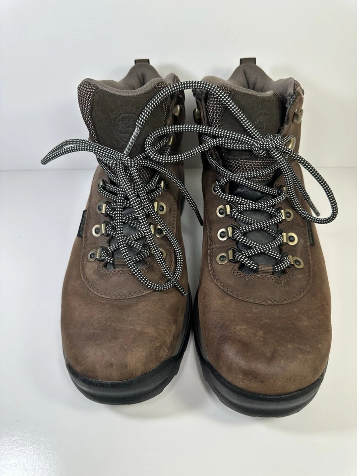 Timberland Ledge Mid Hiking Boots Mens 9.5 W Brown Leather Round Toe Ankle 12135 - Image 2 of 4