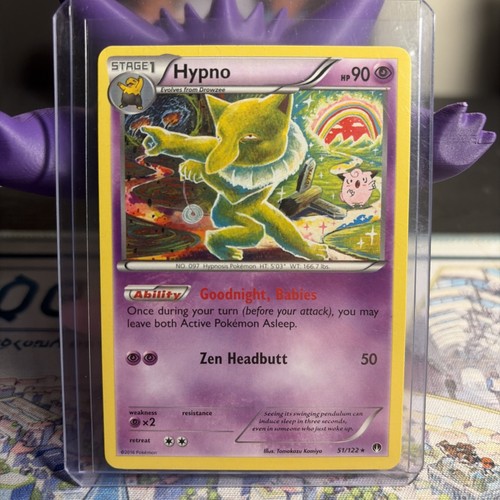 Hypno 51/122 XY - BREAKpoint Rare Pokemon TCG MP English 2016