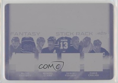 2016 Leaf Lumber Kings Printing Plate Magenta 1/1 Pavel Bure Wayne Gretzky 0c3