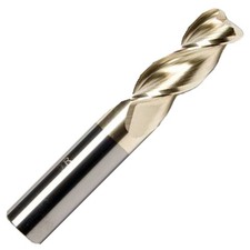 3/4"DIA. 3 Flute SE HP Carbide End Mill .090 Corner RAD ZRN 37Deg Helix GWS USA