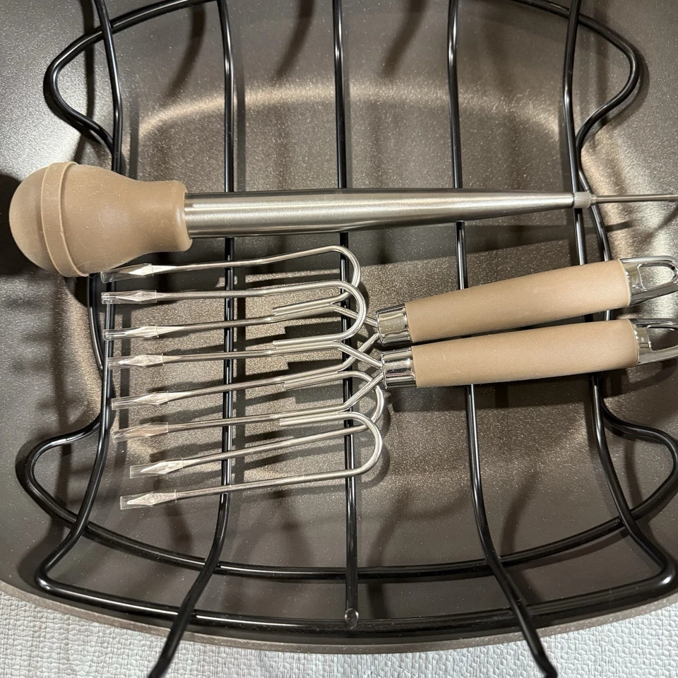 Anolon 16" x 13" Advanced Home Astador Antiadherente Taupe Foto 2 de 4