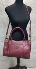 Frye & Co Borsa a tracolla bordeaux borsa a mano vino ecopelle doppio manico...