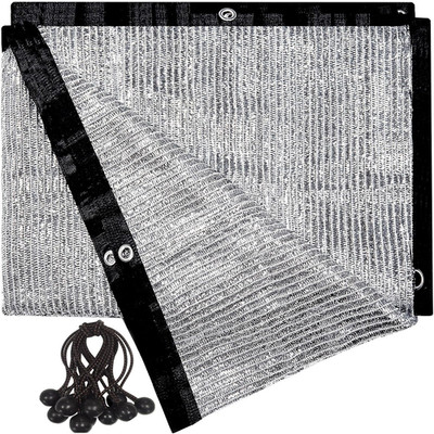 70% Aluminum Shade Cloth 13Ft x 24Ft Silver Privacy Screen Cover With Grommets