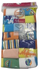 Girls Panties 14 Pack Wonder Nation Size 8 Bikini Underwear Multicolor New