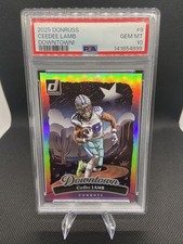 2025 Panini Donruss - downtown CeeDee Lamb #9 PSA 10