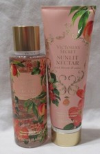Victoria's Secret Fragrance Mist  Lotion Set Lot of 2 SUNLIT NECTAR blossom