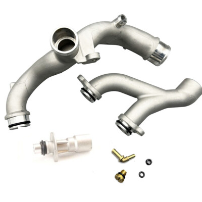 Upgraded Metal Coolant Outlet Pipes For Jaguar Land Rover 3.0L 5.0L Oil cool US