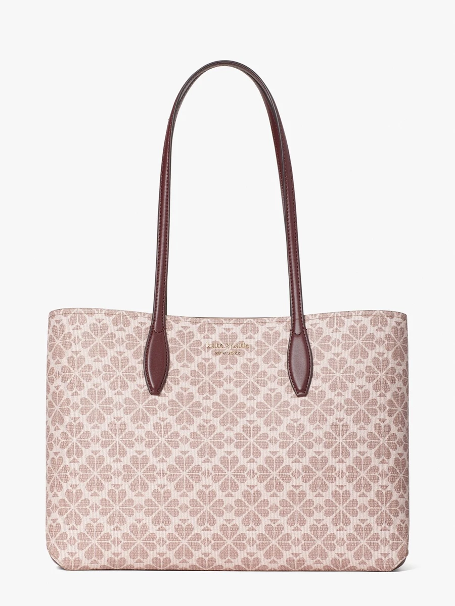 Kate Spade Flower Coated Canvas Natural Multi All Day Large Tote Dust Bag  for sale online