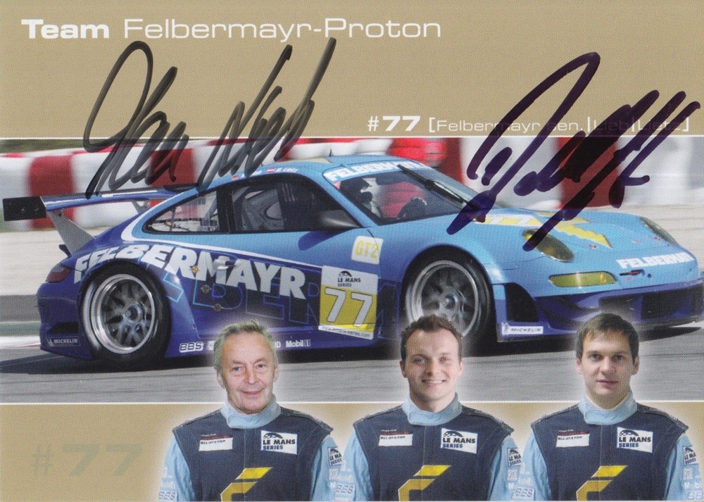 Lieb Lietz Autographed Le Mans Racing Promo Card