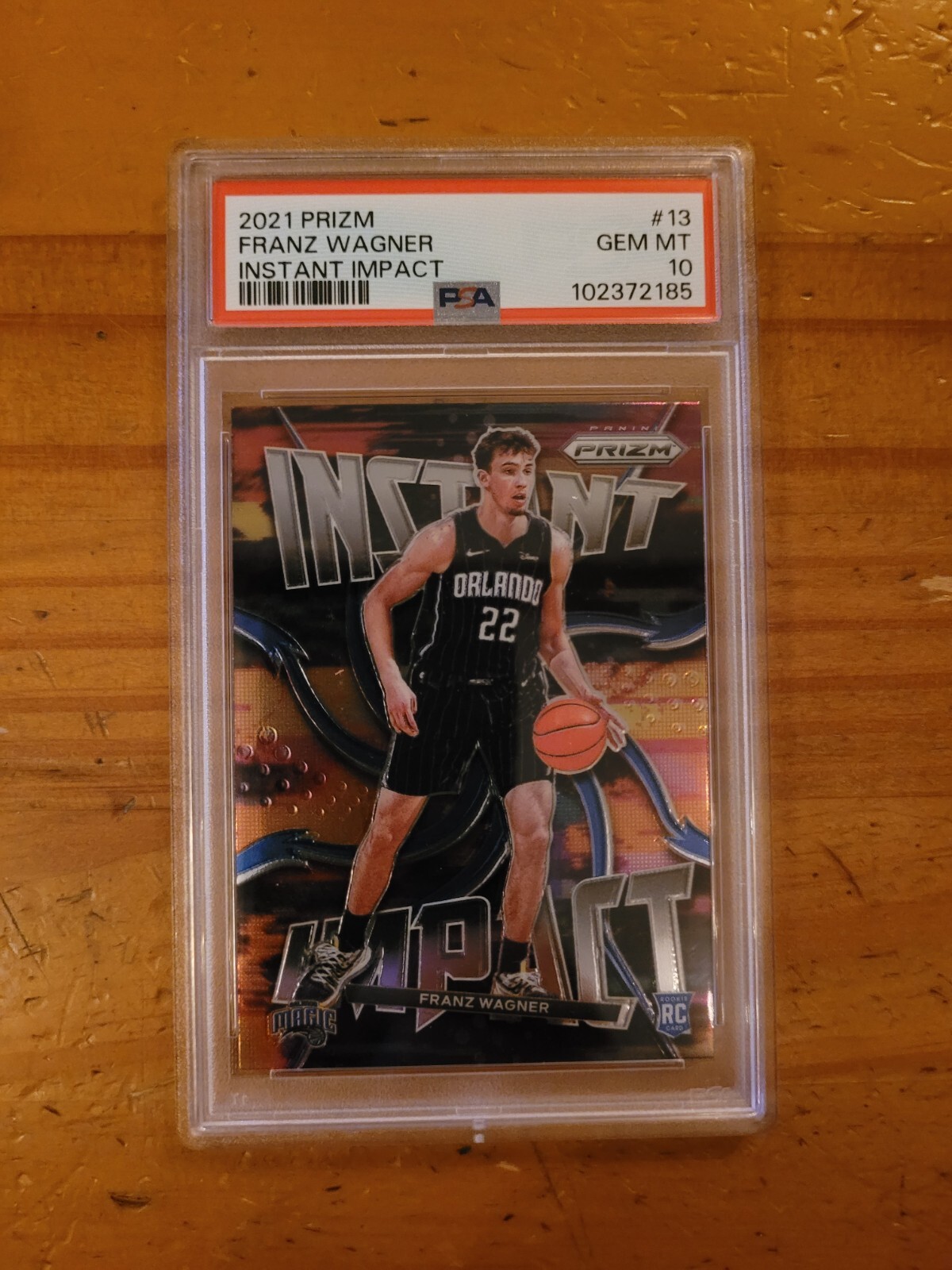 2021-22 Prizm Instant Impact #13 Franz Wagner Rookie Card PSA 10 Gem Mint