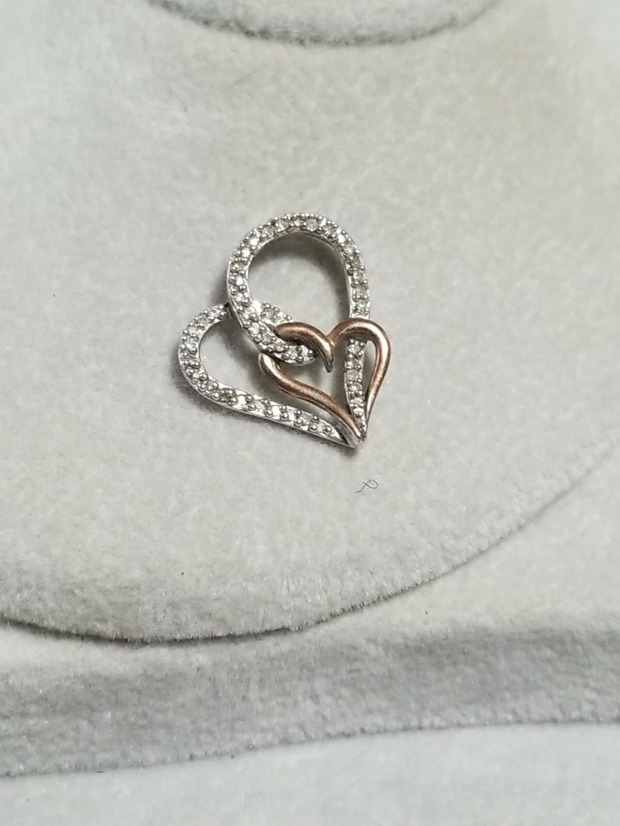 Sterling Silver Diamond Heart Ring Love: 16468113129523