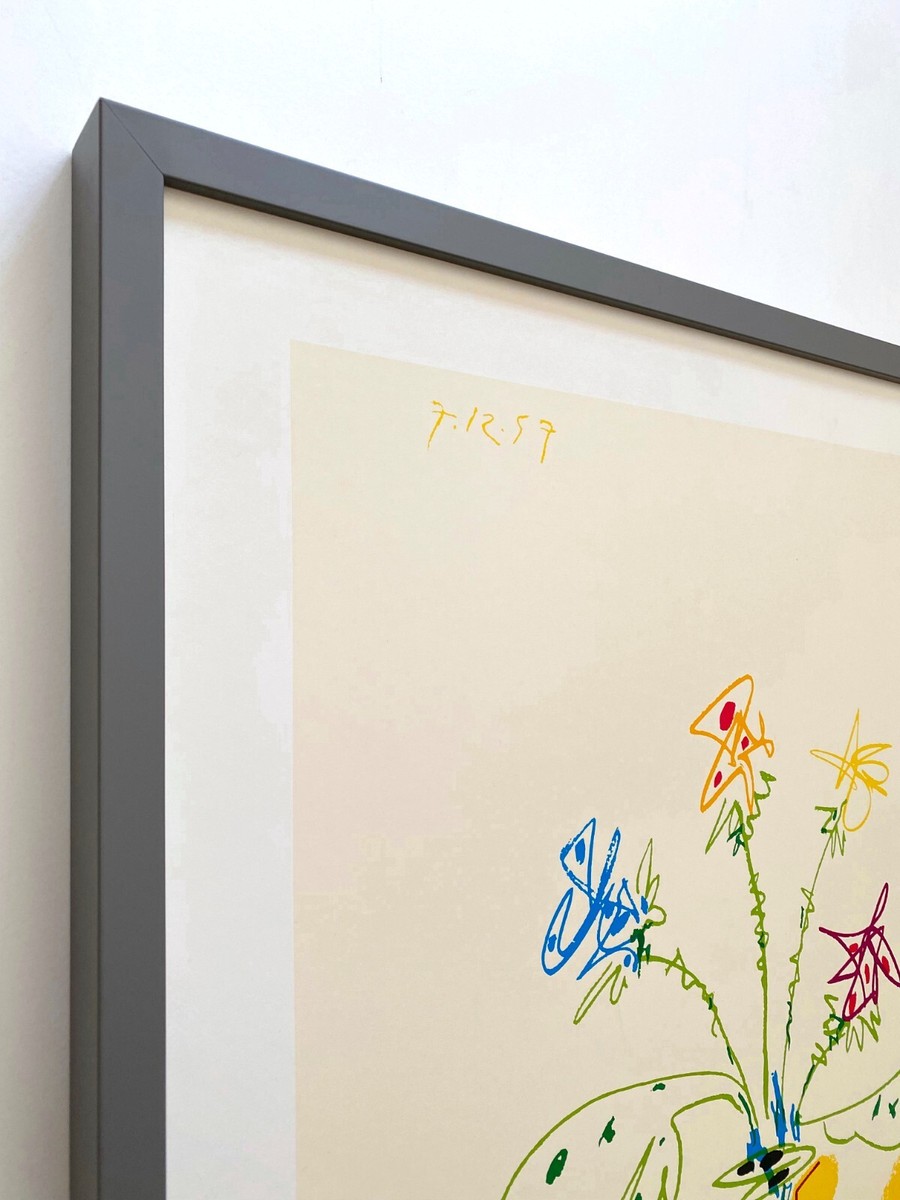 PABLO PICASSO RARE 1990 SILKSCREEN PRINT FRAMED FRENCH