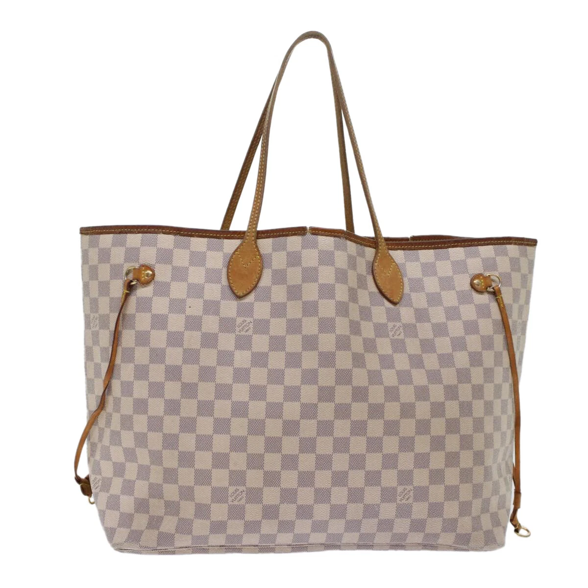 LOUIS VUITTON Damier Azur Neverfull GM Tote Bag N41360 LV Auth