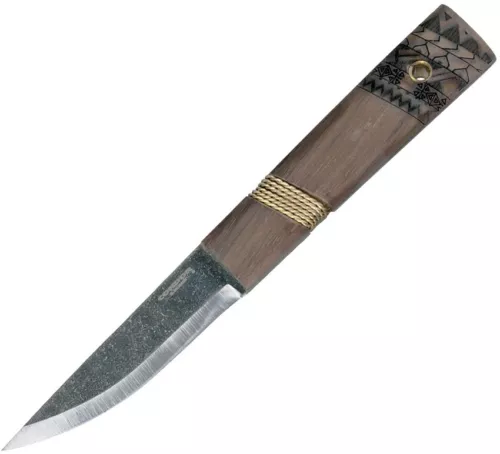 Condor Indigenous Puukko Fixed Knife 3.75" 1095HC Steel Full Blade Walnut Handle
