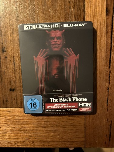 The Black Phone (Turbine) 4K UHD + Blu Ray Steelbook OOP! Rare!! - Picture 6 of 9
