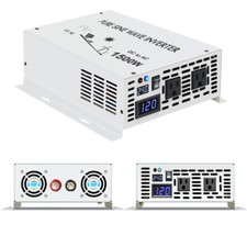 1500 Watt Power Inverter 24V to 120V Pure Sine Wave Generator Solar Home System