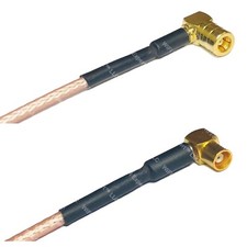 RG316 SMB FEMALE ANGLE to MCX FEMALE ANGLE RF Cable Rapid-SHIP LOT