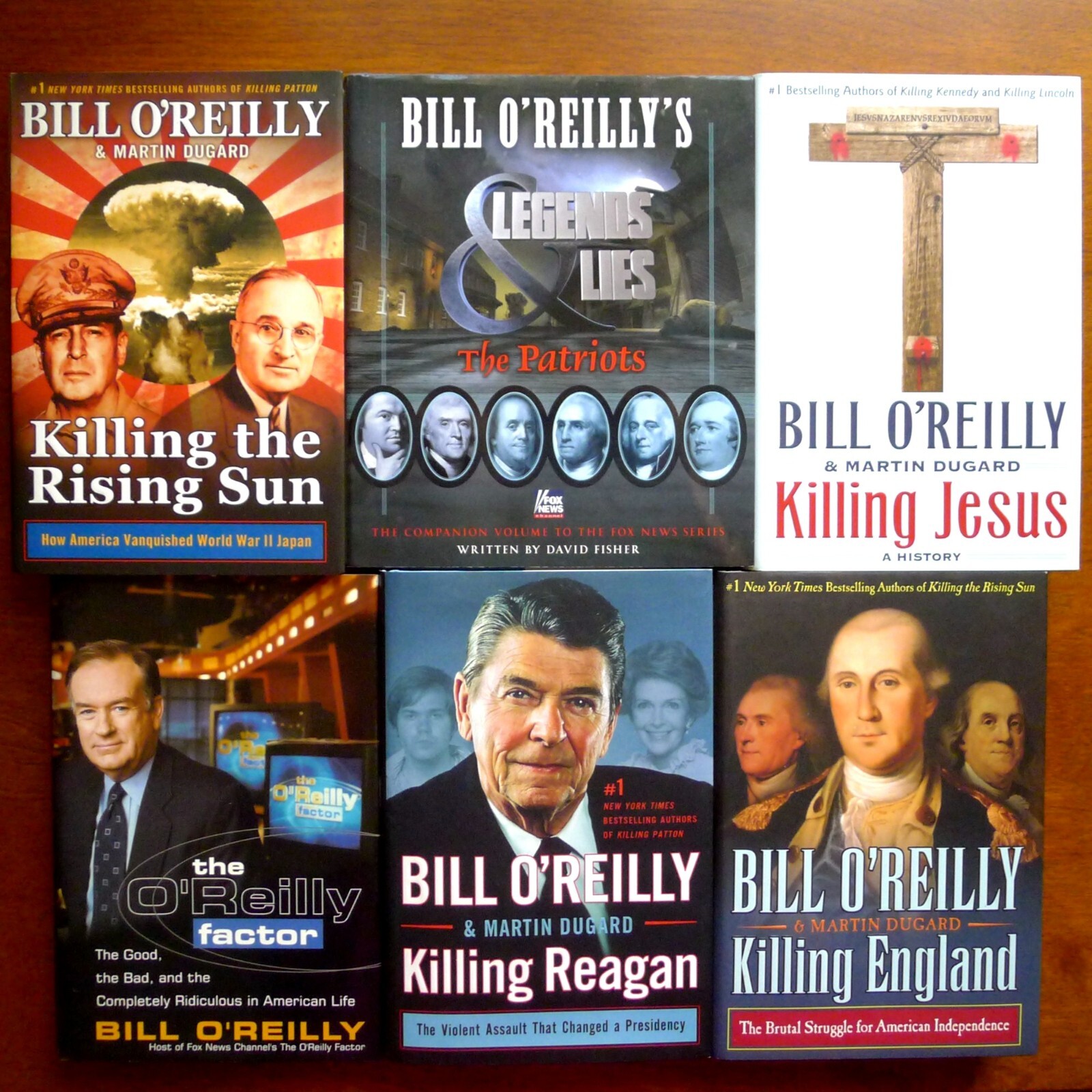 6 Bill O'Reilly Book Lot Killing Series Factor and Legends & Lies ...
