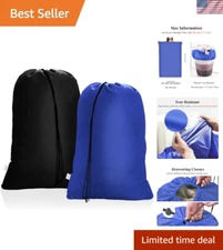 Extra Large Laundry Bag Set - 28x45 Inch Durable Polyester Bags for Travel