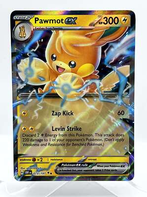 Pawmot EX 073/197 Obsidian Flames Holo Double Rare Pokemon TCG Card | eBay