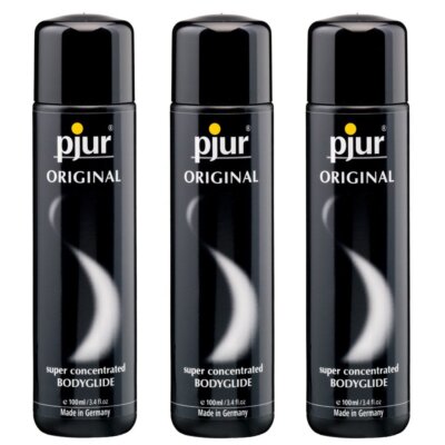 3x Pjur Original Bodyglide 100 ml Silicone Based Personal Lubricant Massage Lube