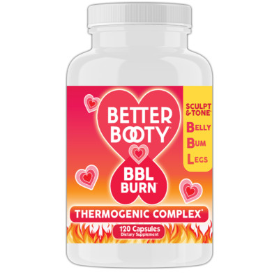 Angry Supplements Better Booty BBL BURN Weight Loss Fat Burner Capsules 120ct