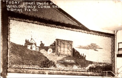 RPPC Postcard Today Panel Corn Palace Mitchell South Dakota SD c.1940-1950  O091