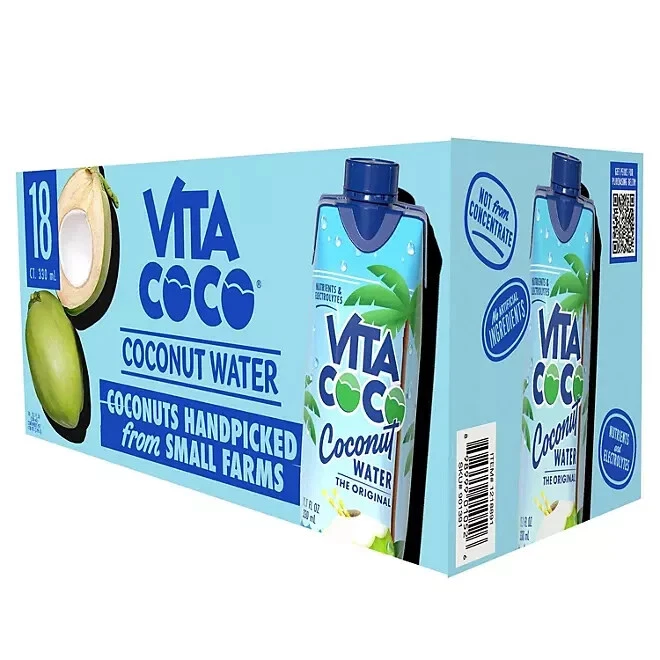 Vita Coco Coconut Water 11.1 fl oz 18 Pack – Natural Hydration Electrolyte Drink
