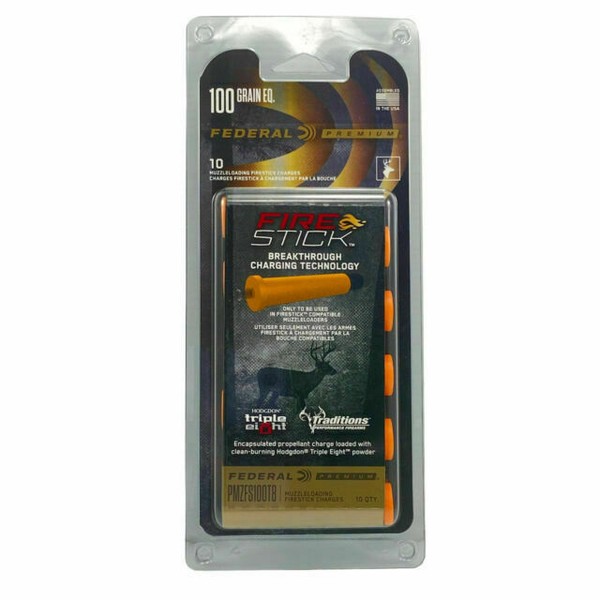 Federal Premium Fire Stick for Muzzleloader Pack of 10 (PMZFS100T8