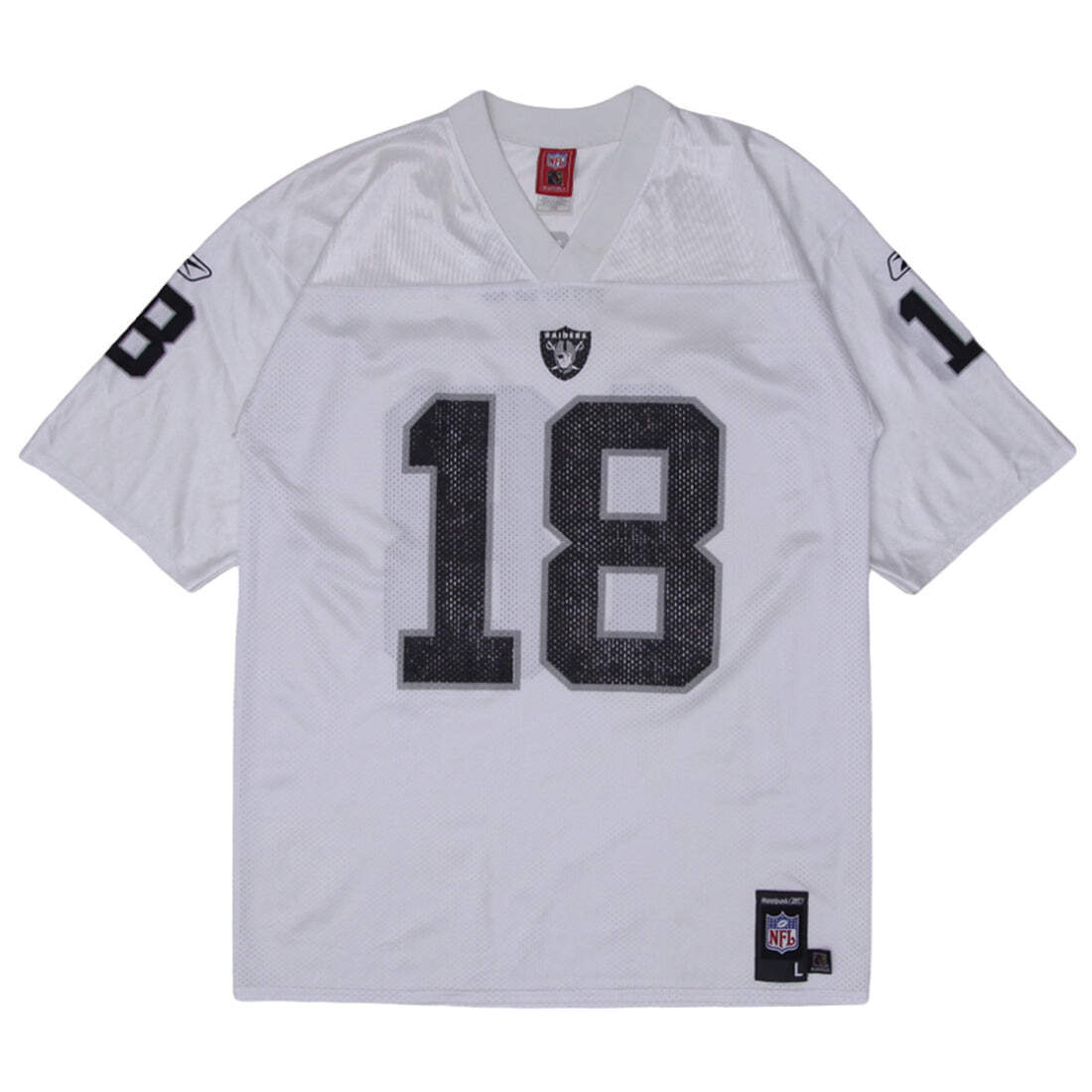 NFL リーボック 両面 2XL アメフト ゲームシャツ MOSS 18 美品 Vintage NFL Oakland Raiders Randy Moss 18 Football Jersey L | eBay