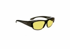 Solar Shield Night Drivers Beam Black/Yellow Tint Reduces Glare & Reflections