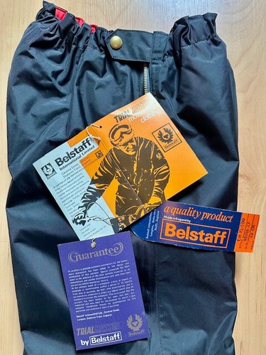BELSTAFF by TRAILMASTER T.M. XL-500 Hose Regenhose Gr. 27 / 68cm New Old Stock - Bild 3 von 7