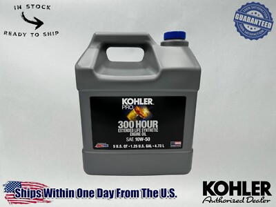 #ad Kohler OEM SAE 10W 50 300 Hour Semi Synthetic Oil 5 Quart Bottle 25 357 75 S $83.24