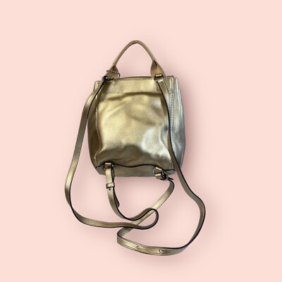 COACH Derby Mini Backpack Rose Gold Metallic Luxury Designer 