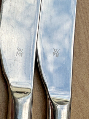WMF Boston Menümesser Mono 22,6 Cm | 2 Stück Cromargan Edelstahl, Spülmaschinenfest, Hochglanzpoliert