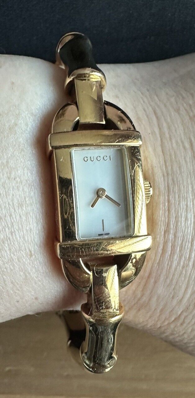 Ladies Gucci Bamboo Bracelet Watch/ Untested