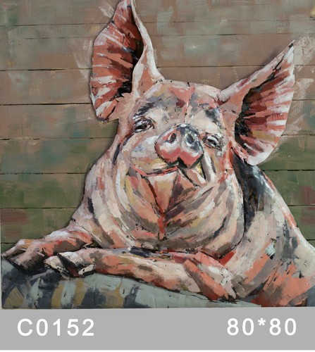 Pinky pig hanging decoration 3d decorative paintings new wholesale home Art deal