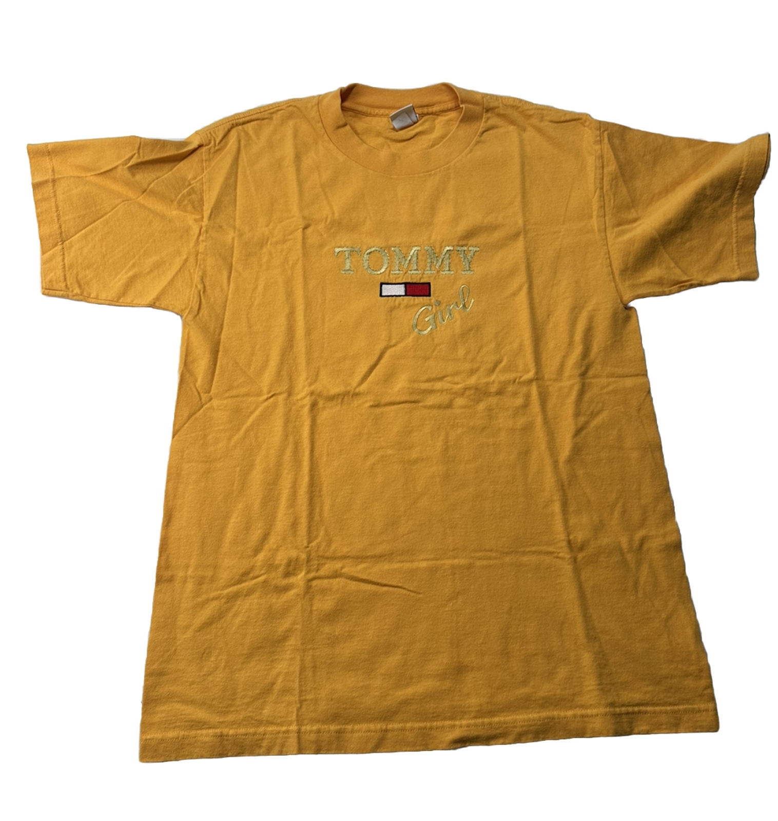 Vintage Tommy Hilfiger Tommy Girl TShirt Size Large Yellow M2 eBay
