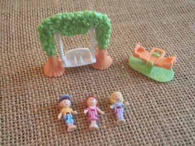 Vintage Bluebird Polly Pocket 1995 Swinging Pretty Playset Complete C1