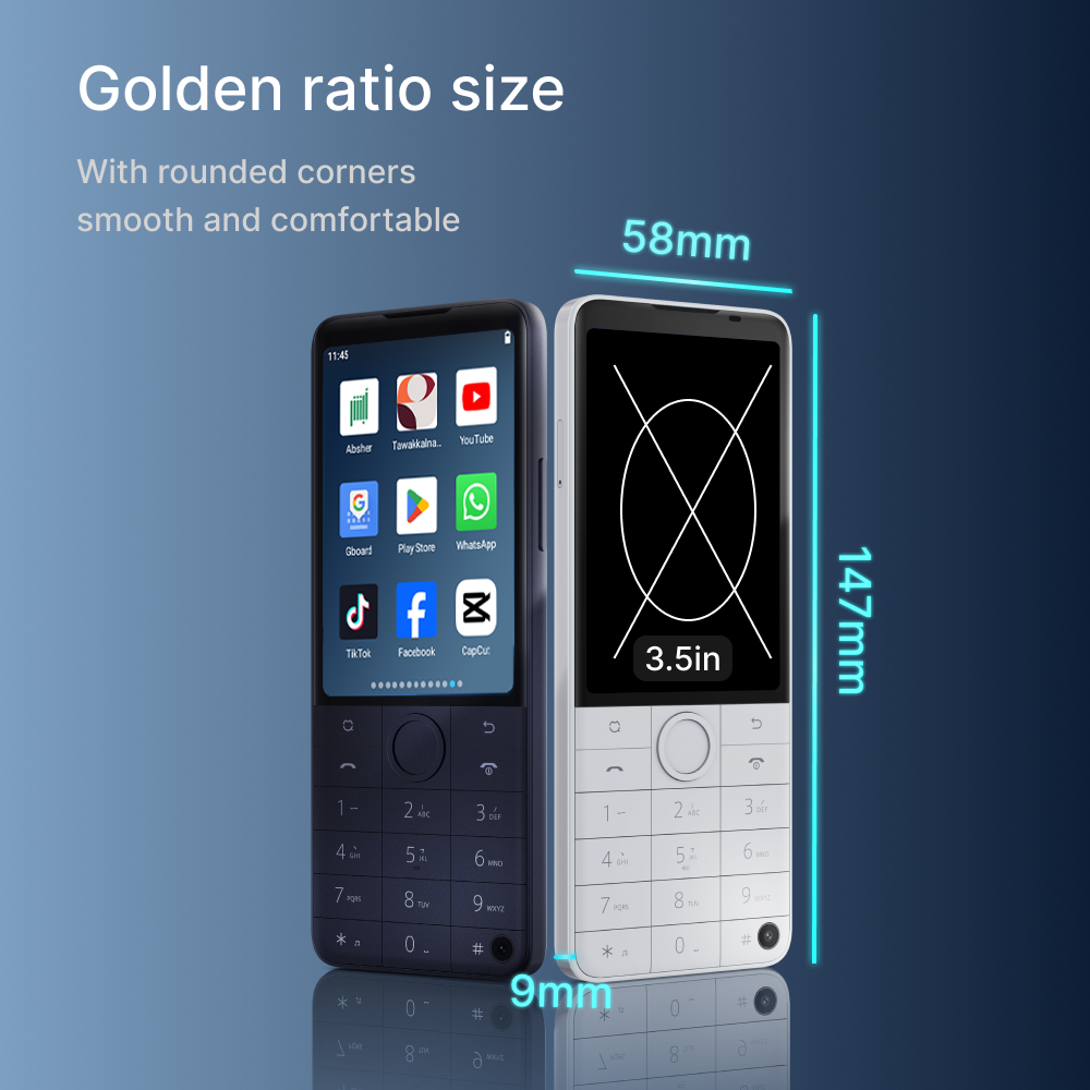 QIN F22 pro smart button phone bluetooth wifi touch screen